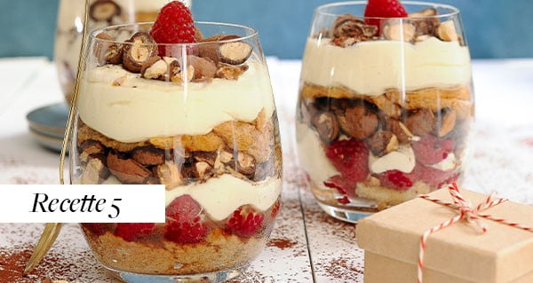 Tiramisu Pralino™ Chocolat Noir Poudré et framboises - François Doucet Confiseur - Confiseur en Prov